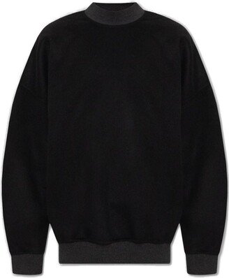 Crewneck Drop Shoulder Knitted Jumper