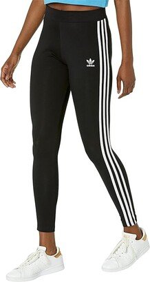 3 Stripes Tights (Black 3) Women's Workout