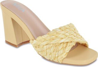 Minna Raffia Slide Sandal