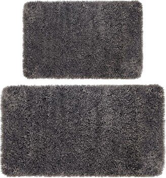 Callavi Bath Mat 2 Piece Set - Dark Gray