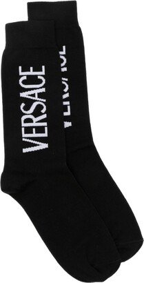 Logo-Intarsia Socks-AA