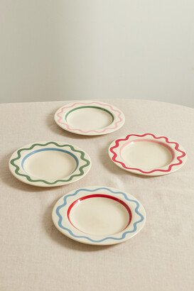 Laetitia Rouget - Lisbon Set Of Four Ceramic Dessert Plates - Multi