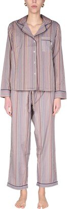 Striped Pattern Pajama Set