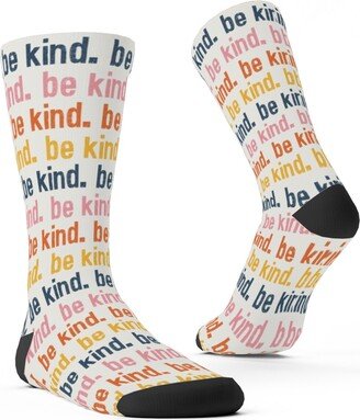 Socks: Be Kind - Multi Custom Socks, Multicolor