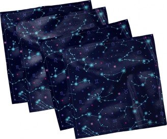 Astrology Set of 4 Napkins, 12 x 12