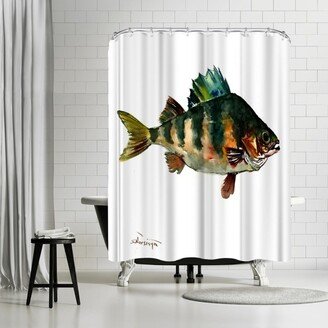 71 x 74 Shower Curtain, Bass Fish 2 by Suren Nersisyan