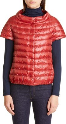 Emilia Cap Sleeve Quilted Down Jacket