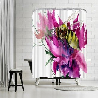 71 x 74 Shower Curtain, Bee 2 by Suren Nersisyan