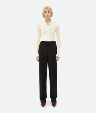 Light Wool Wide Leg Pants-AA