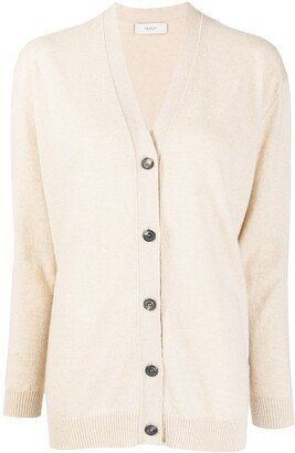 V-neck cashmere cardigan-BA