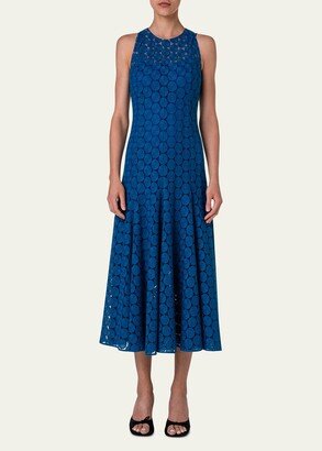 Dotted Guipure Lace Midi Dress