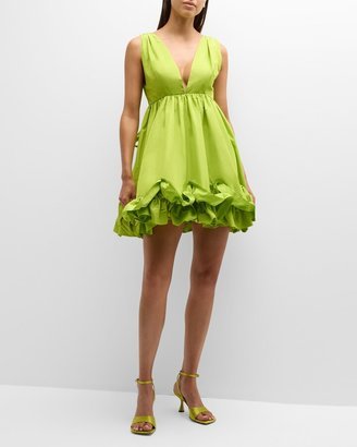 Sigma Taffeta Sleeveless Fit & Flare Mini Dress