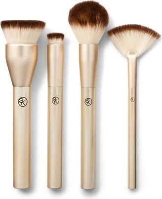 Essential Collection Complete Face Makeup Brush Set - 4pc