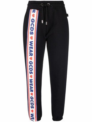 Logo-Tape Cotton Track Trousers