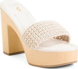 Wendy Weave Platform Sandals for Women