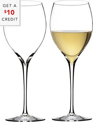 Set Of 2 Elegance Chardonnay Wine Glasses With $10 Credit