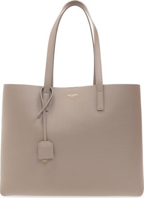 Shopper Bag With Logo - Grey