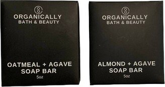 Organically Bath & Beauty Oatmeal Agave Almond Agave Bar Soap - 2ct