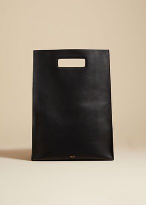 The Hudson Tote in Black Leather