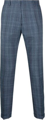 Plaid Tapered Tailored Trousers