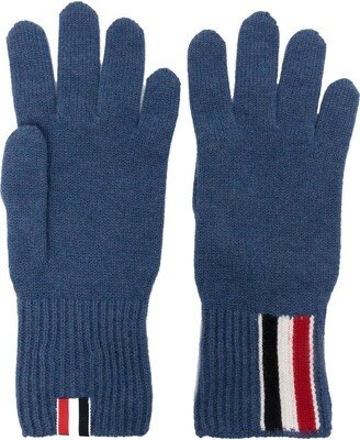 RWB intarsia stripe gloves