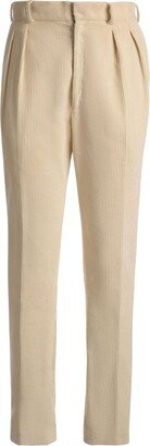 Gathered-Detail Tailored Trousers