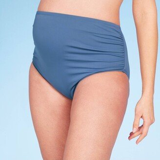 High Waist Bikini Maternity Bottom - Isabel Maternity by Ingrid & Isabel™ Blue