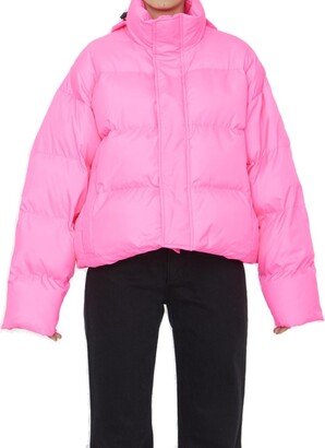 Cropped Puffer Jacket-AC