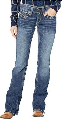 R.E.A.L. Bootcut Stetch Entwined Jeans in Festival Blue (Festival Blue) Women's Jeans