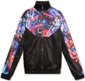 Motif Printed Bomber Jacket