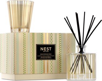 2-Pc. Birchwood Pine Candle & Reed Diffuser Gift Set