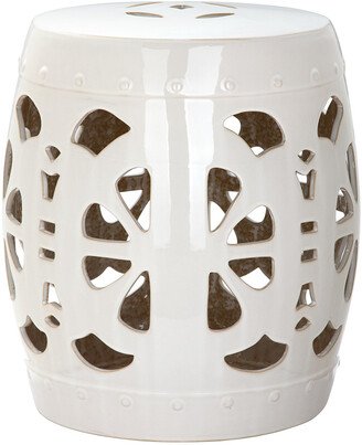 Stencil Blossom Garden Stool-AC