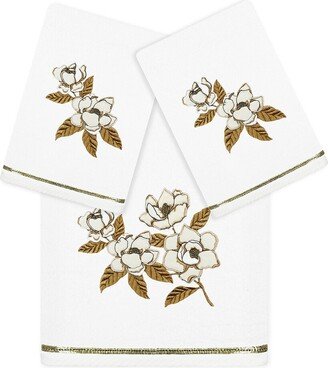 Maggie 3Pc Embellished Turkish Cotton Towel Set-AB