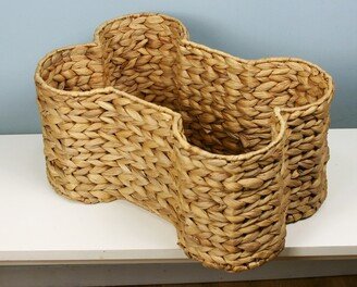 Pangaea Home & Garden Hyacinth Bone Pet Dog Toy Basket 16L x 11W x 8H - 16 x 11 x 8