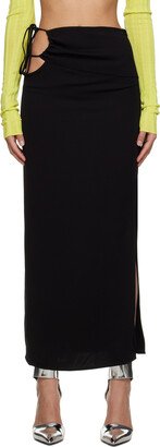 Black Bertoia Maxi Skirt