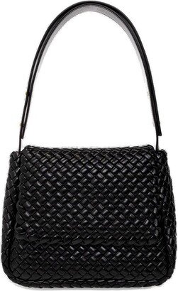 Cobble Intrecciato Foldover Top Shoulder Bag