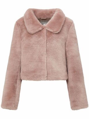 Tirage cropped faux fur jacket