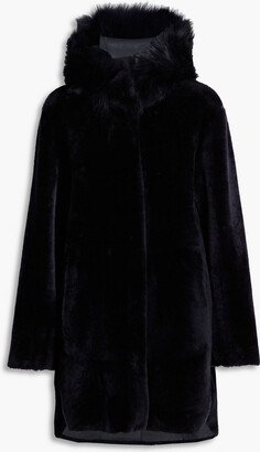 Dom Goor Reversible shearling hooded coat-AB