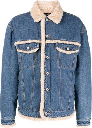 AFB Boa faux-shearling denim jacket