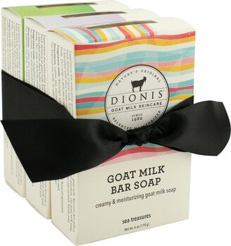 Fresh Floral Goat Milk Bar Soap Bundle, Pack of 3