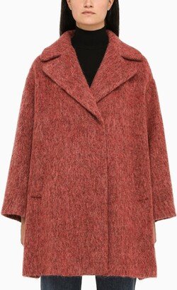 Pomegranate wool and mohair coat