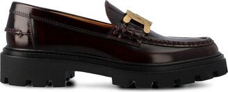 Logo Plaque Slip-On Loafers-AM