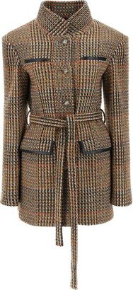 Single-Breasted Belted Coat-AO