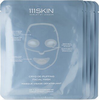 Cryo De-Puffing Facial Mask Set – Fragrance-Free, 5 x 30 mL