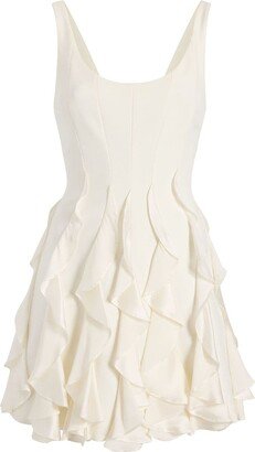 Madlin ruffle-detail mini dress