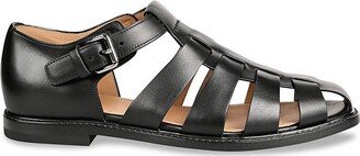 Round Toe Caged Sandals-AA