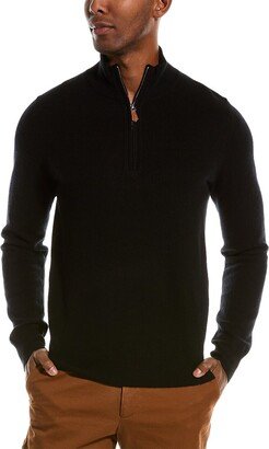 1/4-Zip Cashmere Sweater-AS