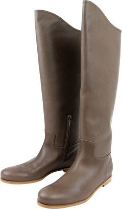 Women's Brown Leather Tall Boots 297865 2515