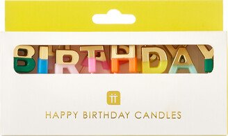 Happy Birthday Letter Candles Multicolor Pkg/13