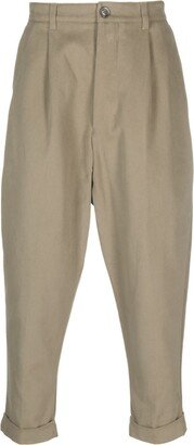 Pleated Tapered Trousers-AO